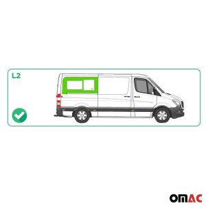 Mercedes Sprinter Rear Side Sliding Window Glass - Rear Side Right - Omac - Galaxy (Sliding Door) - '11-'18